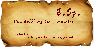 Budaházy Szilveszter névjegykártya